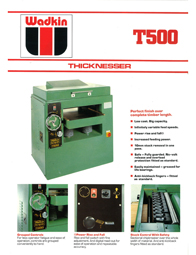 Wadkin T500 Thicknesser